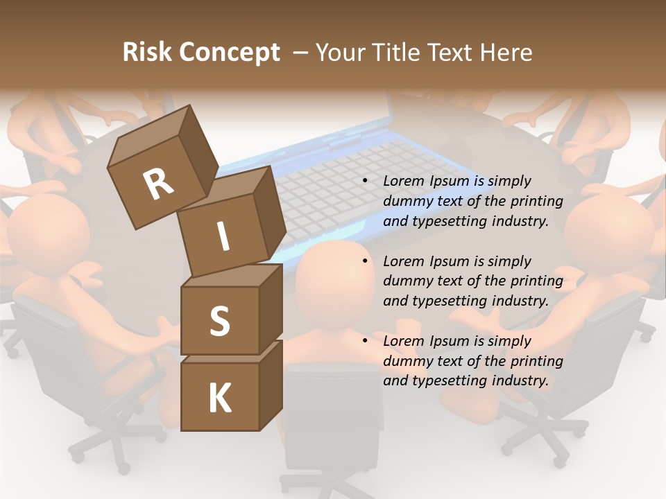Computer Teamwork Meet PowerPoint Template