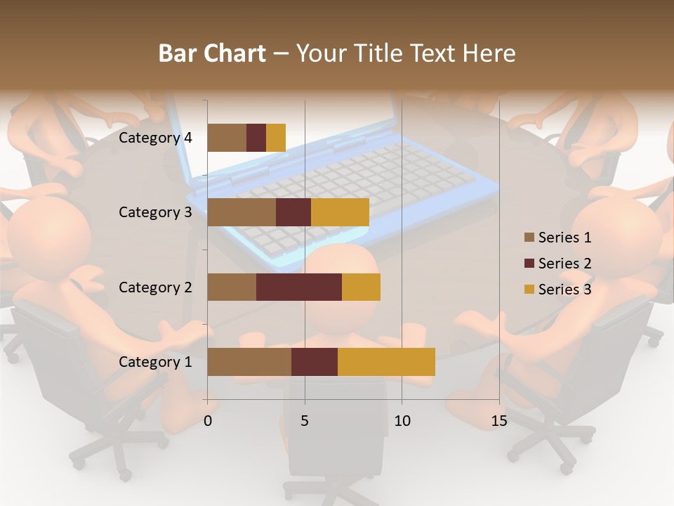 Computer Teamwork Meet PowerPoint Template