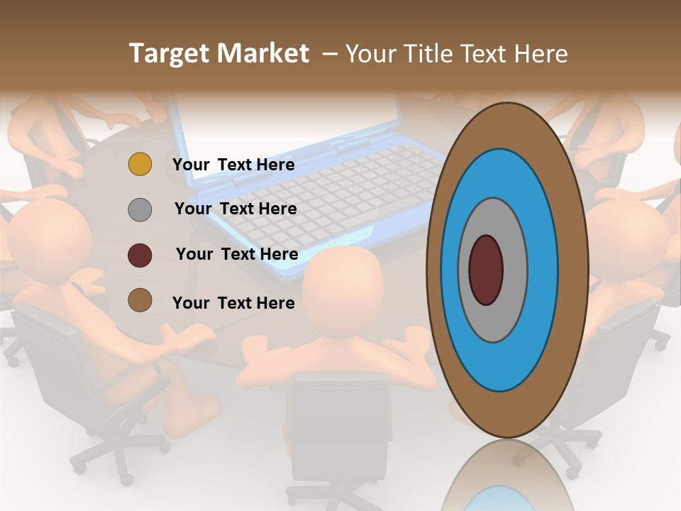 Computer Teamwork Meet PowerPoint Template