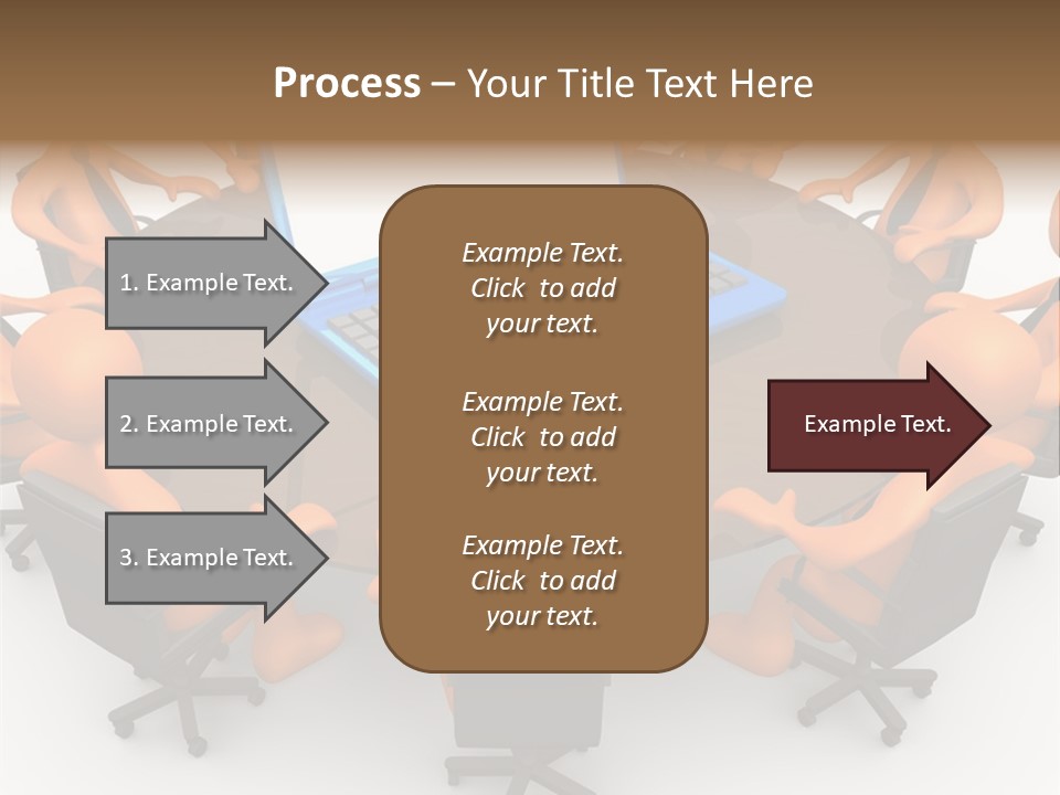 Computer Teamwork Meet PowerPoint Template