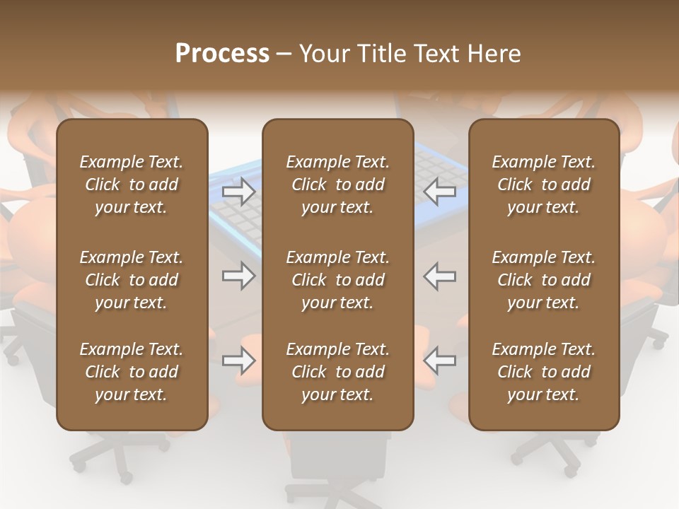 Computer Teamwork Meet PowerPoint Template