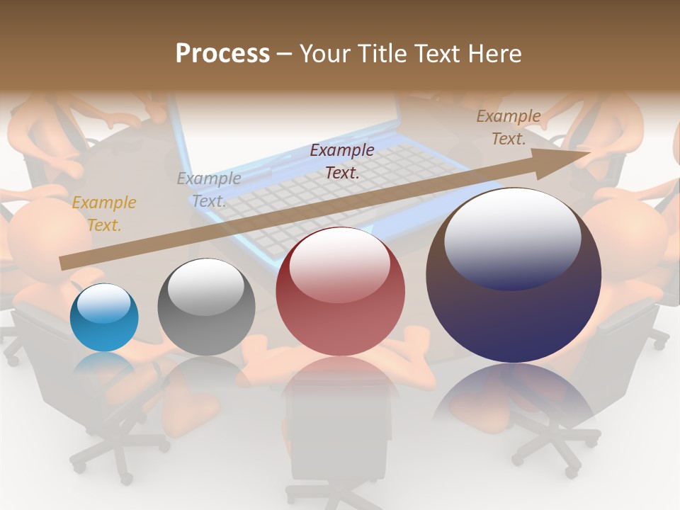 Computer Teamwork Meet PowerPoint Template