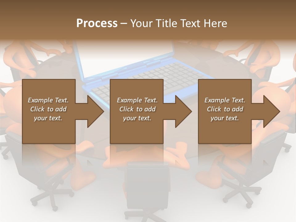 Computer Teamwork Meet PowerPoint Template