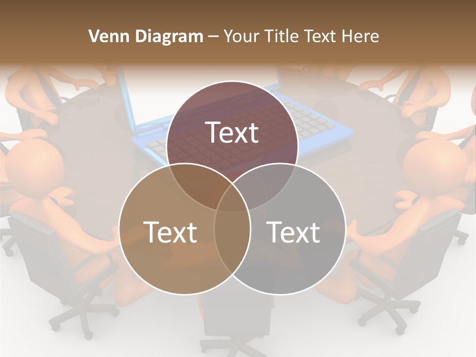 Computer Teamwork Meet PowerPoint Template