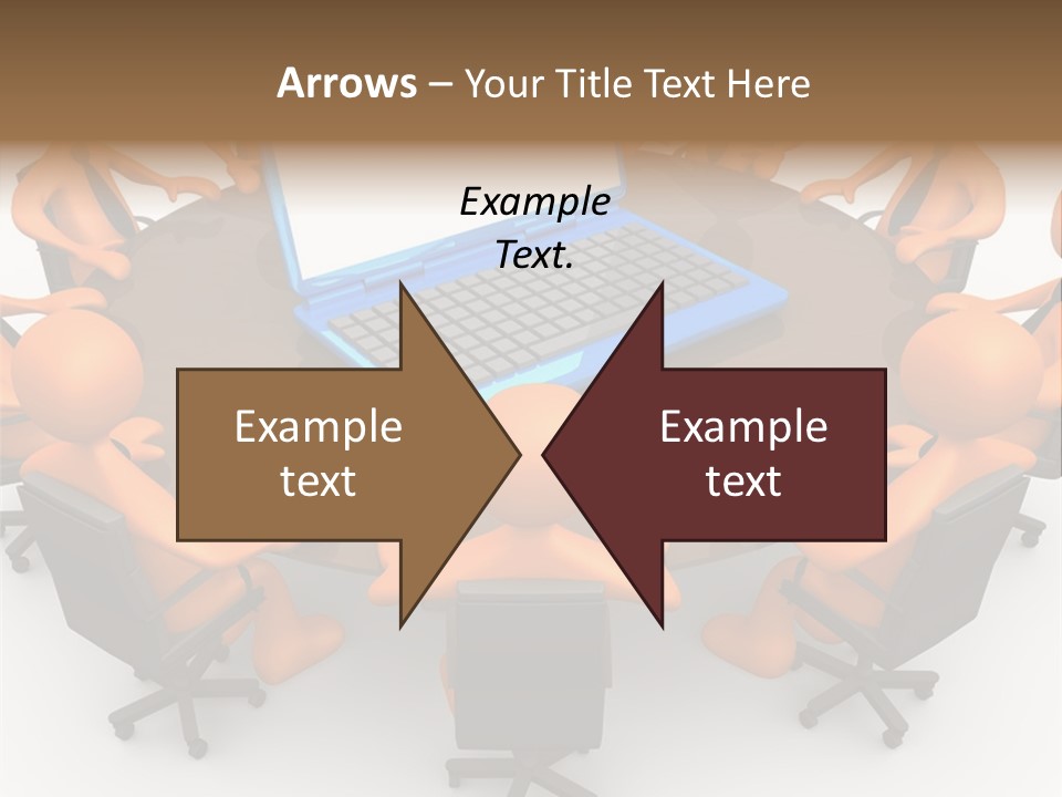 Computer Teamwork Meet PowerPoint Template