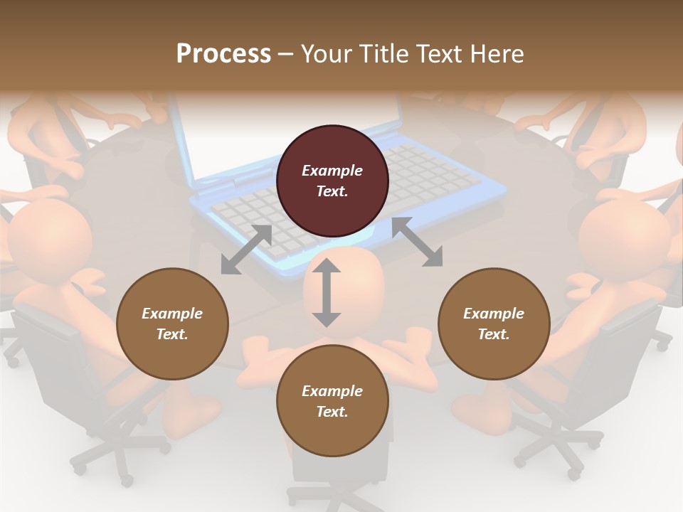 Computer Teamwork Meet PowerPoint Template