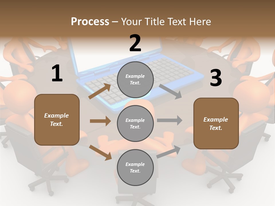 Computer Teamwork Meet PowerPoint Template