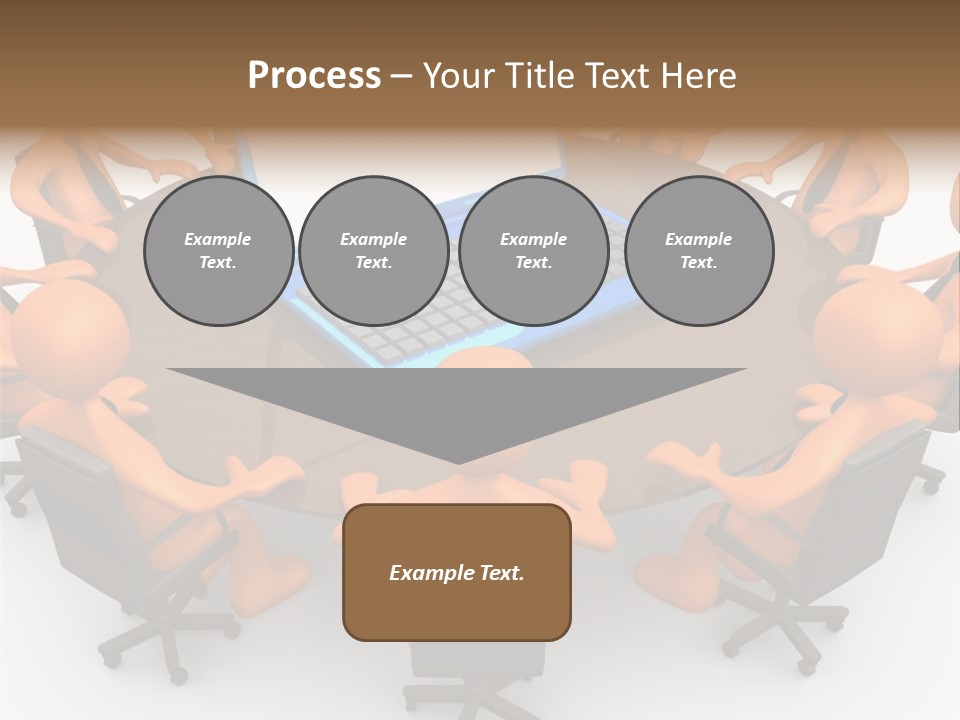 Computer Teamwork Meet PowerPoint Template