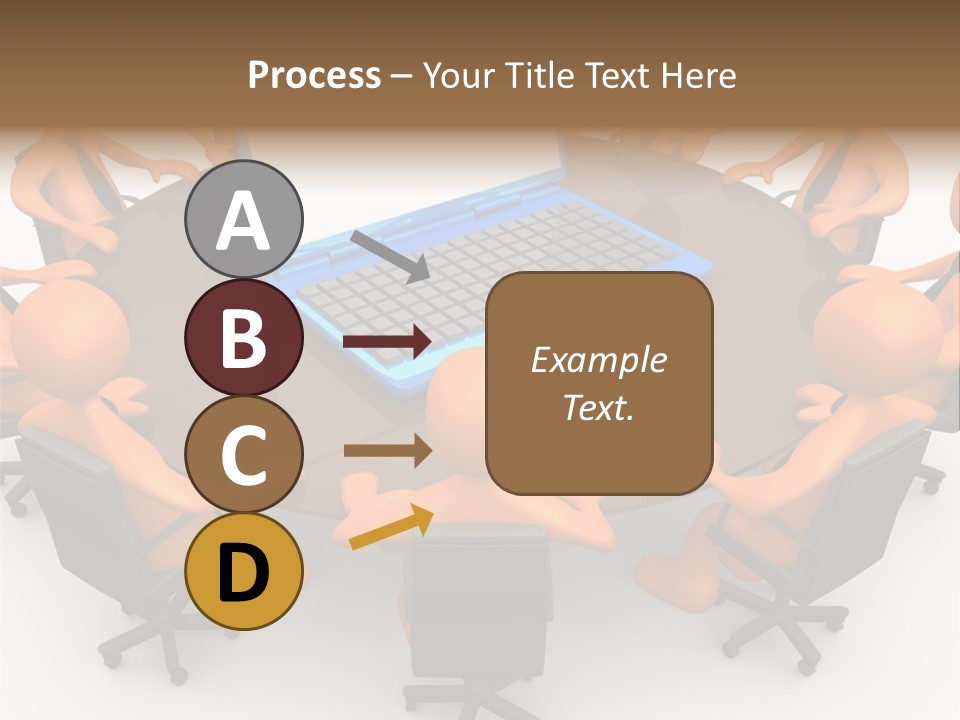 Computer Teamwork Meet PowerPoint Template