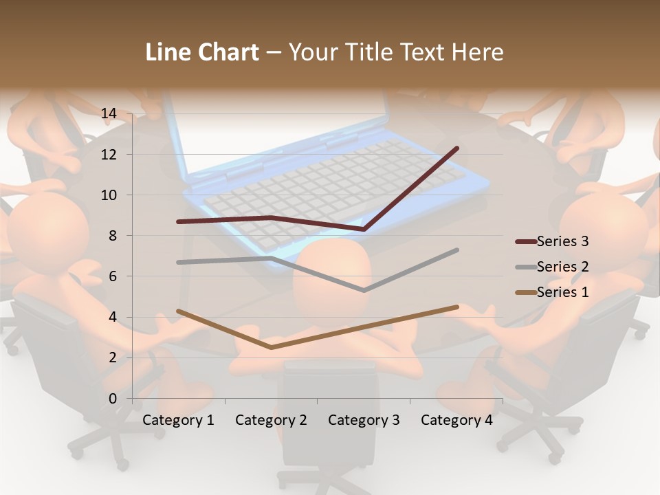 Computer Teamwork Meet PowerPoint Template