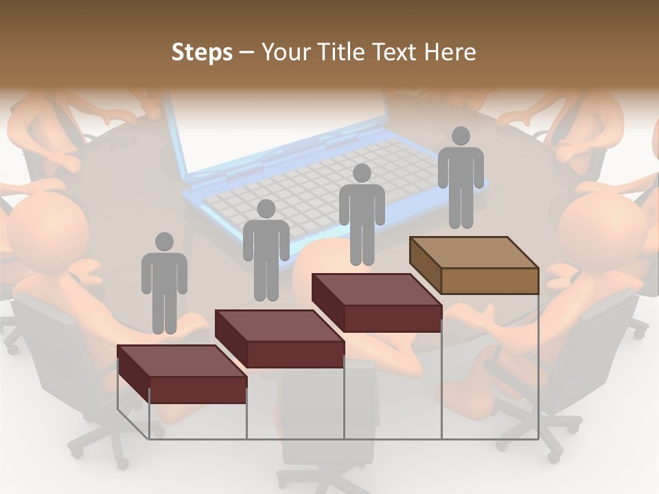 Computer Teamwork Meet PowerPoint Template