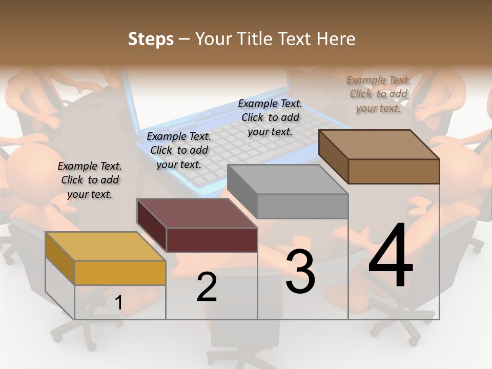 Computer Teamwork Meet PowerPoint Template