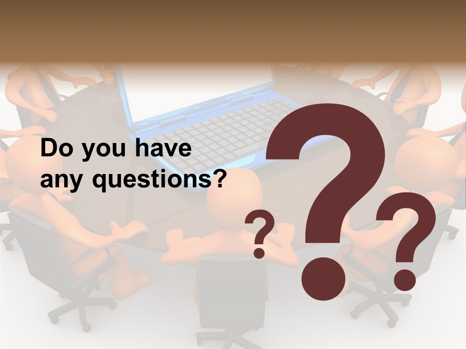 Computer Teamwork Meet PowerPoint Template