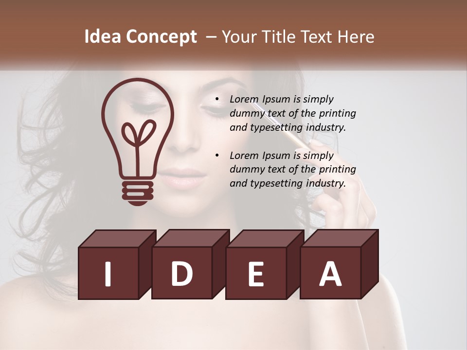 Style Glow Face PowerPoint Template