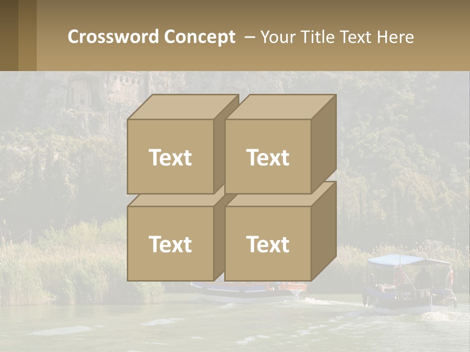 Rock Chamber River PowerPoint Template