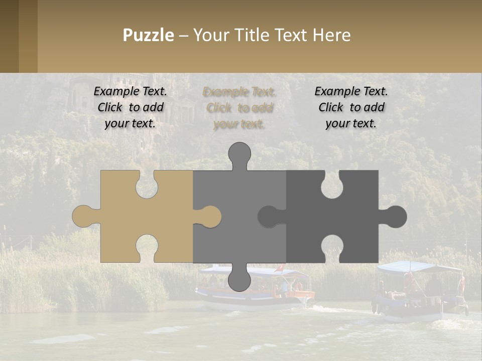 Rock Chamber River PowerPoint Template