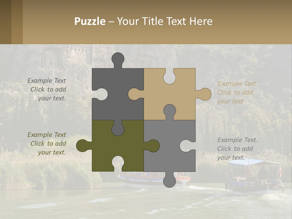 Rock Chamber River PowerPoint Template