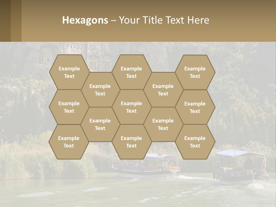 Rock Chamber River PowerPoint Template