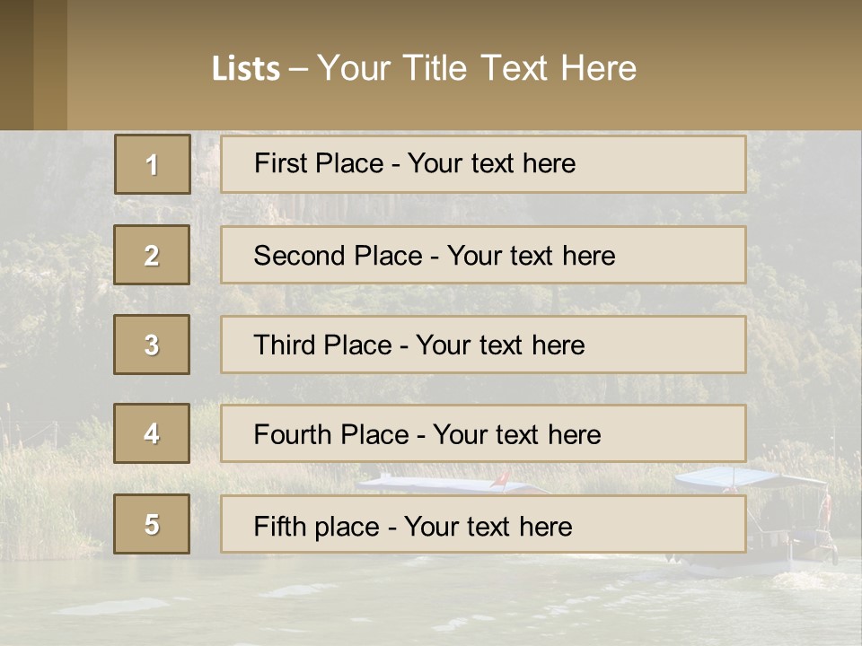 Rock Chamber River PowerPoint Template