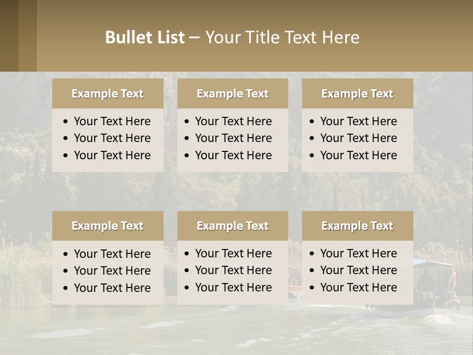 Rock Chamber River PowerPoint Template