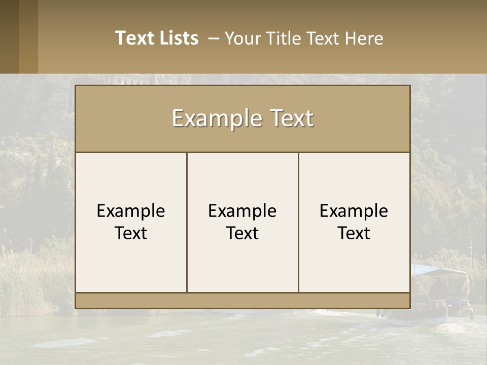 Rock Chamber River PowerPoint Template