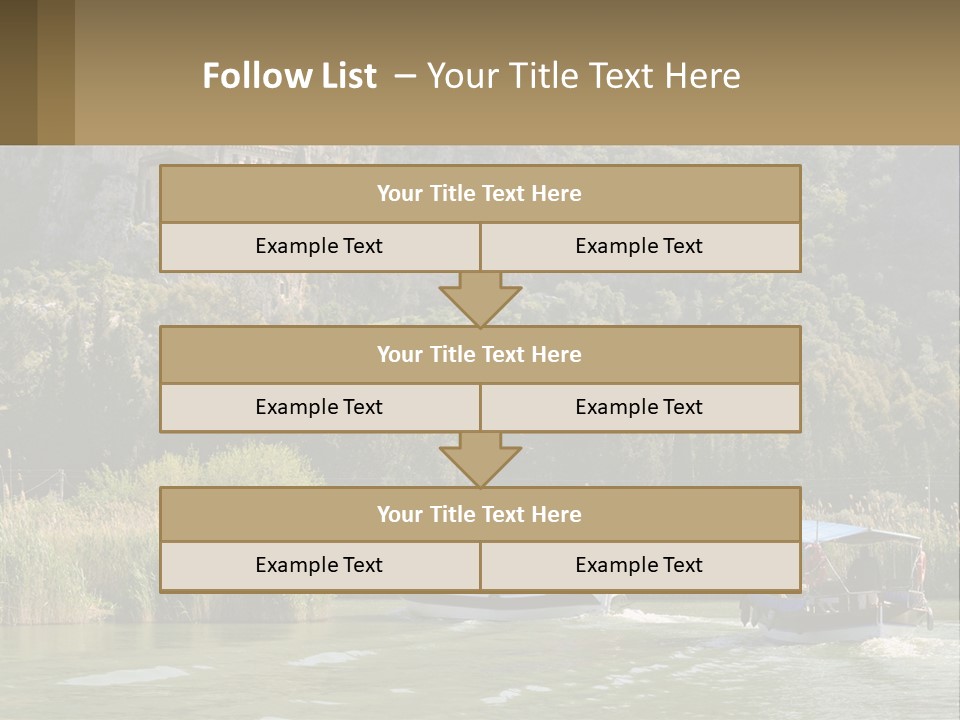 Rock Chamber River PowerPoint Template