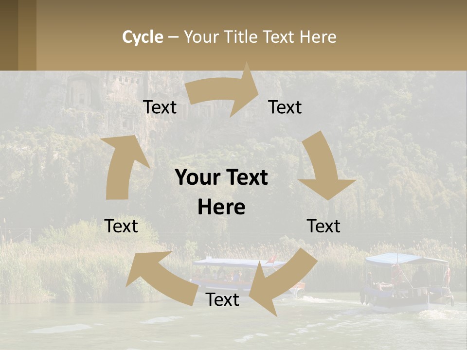 Rock Chamber River PowerPoint Template