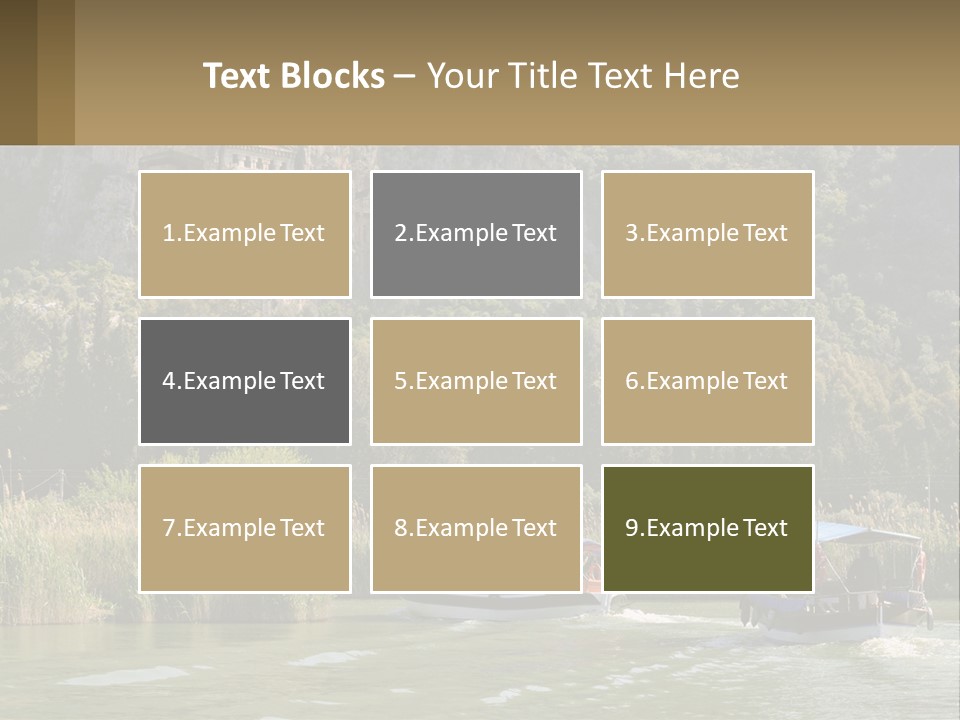 Rock Chamber River PowerPoint Template