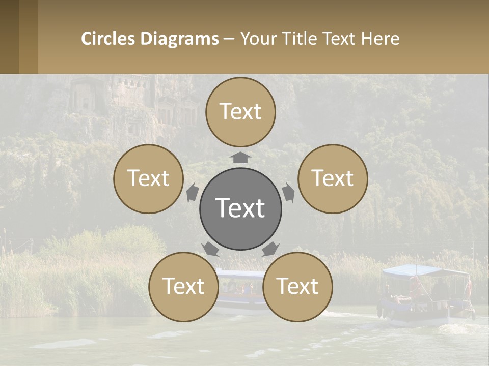 Rock Chamber River PowerPoint Template