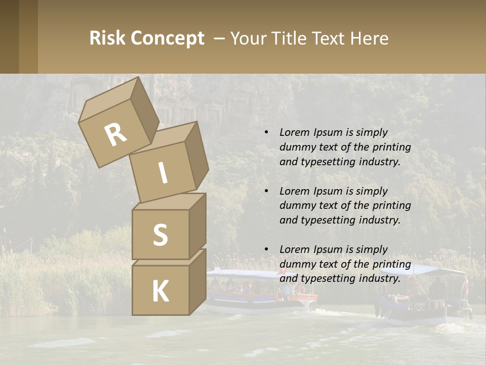 Rock Chamber River PowerPoint Template