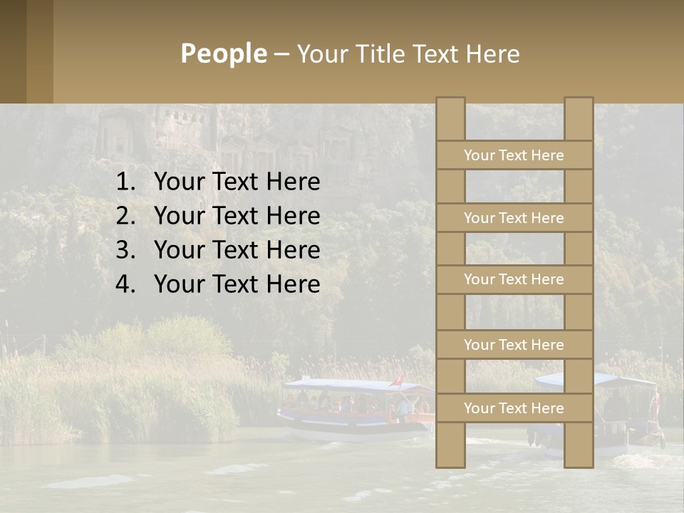 Rock Chamber River PowerPoint Template