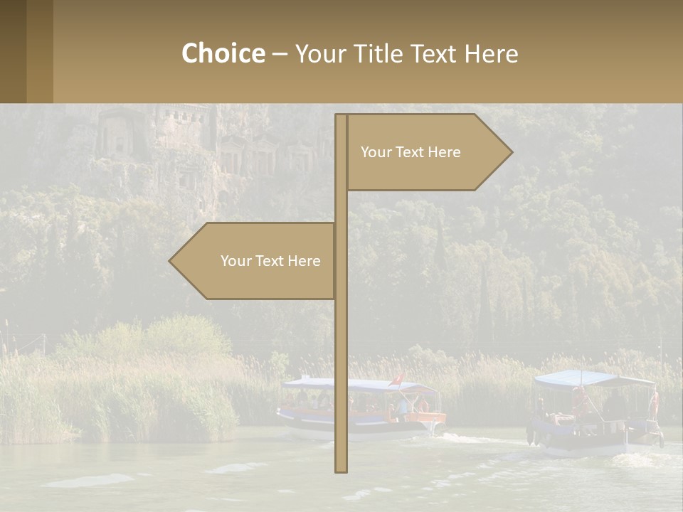 Rock Chamber River PowerPoint Template