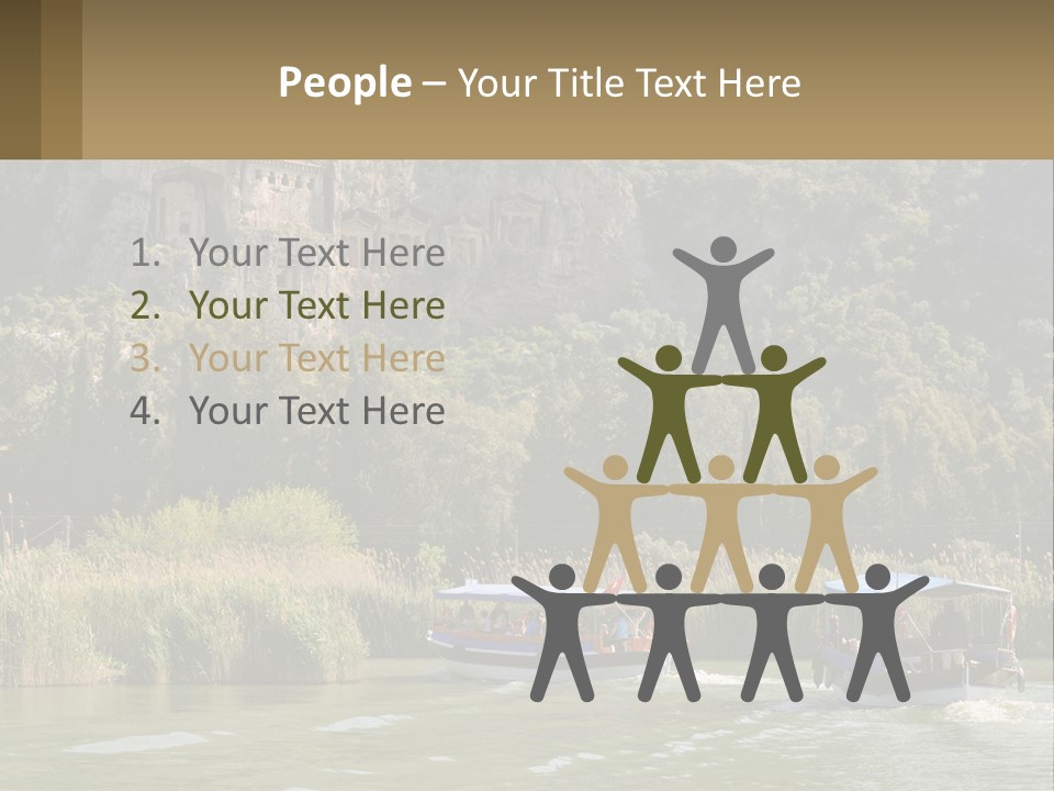 Rock Chamber River PowerPoint Template