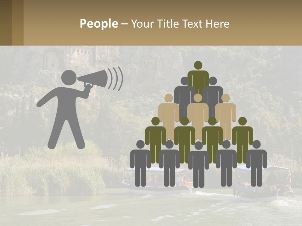 Rock Chamber River PowerPoint Template