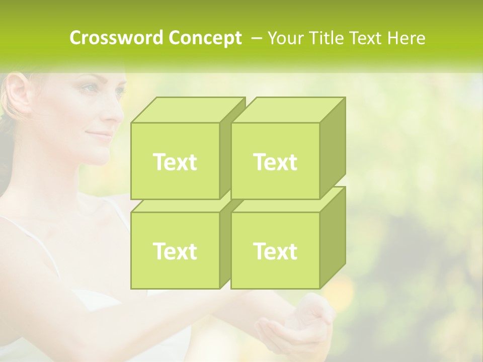 Focus Bright Caucasian PowerPoint Template