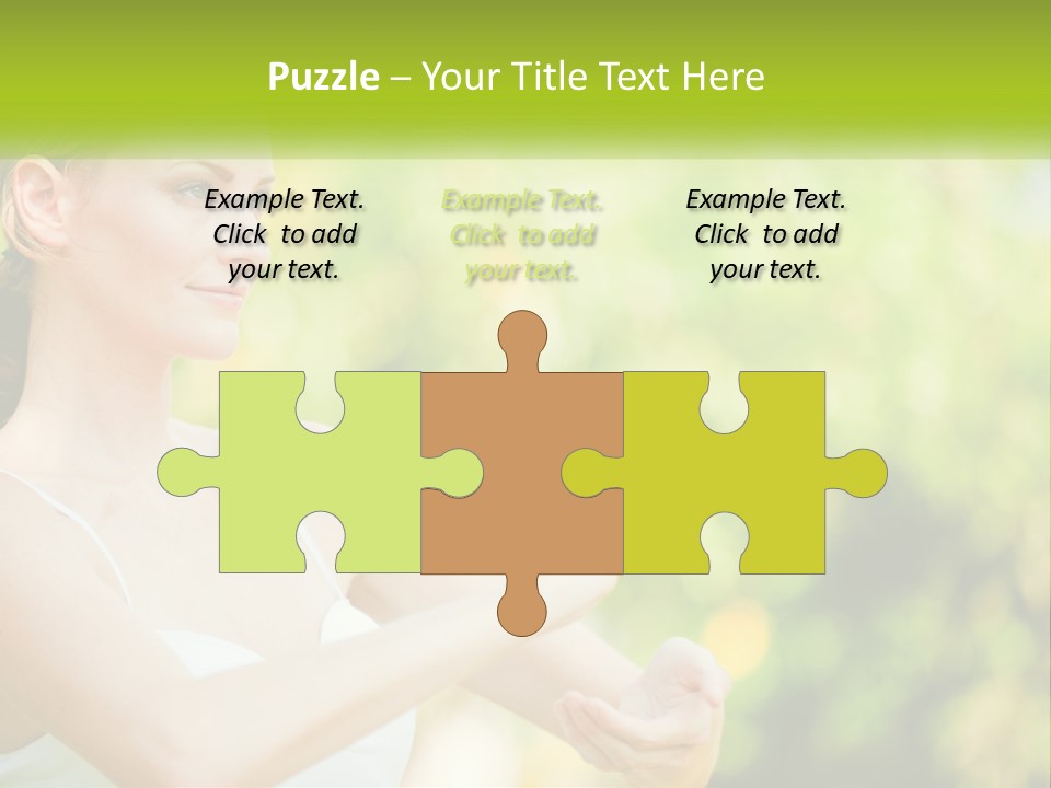 Focus Bright Caucasian PowerPoint Template