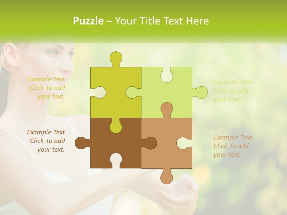 Focus Bright Caucasian PowerPoint Template