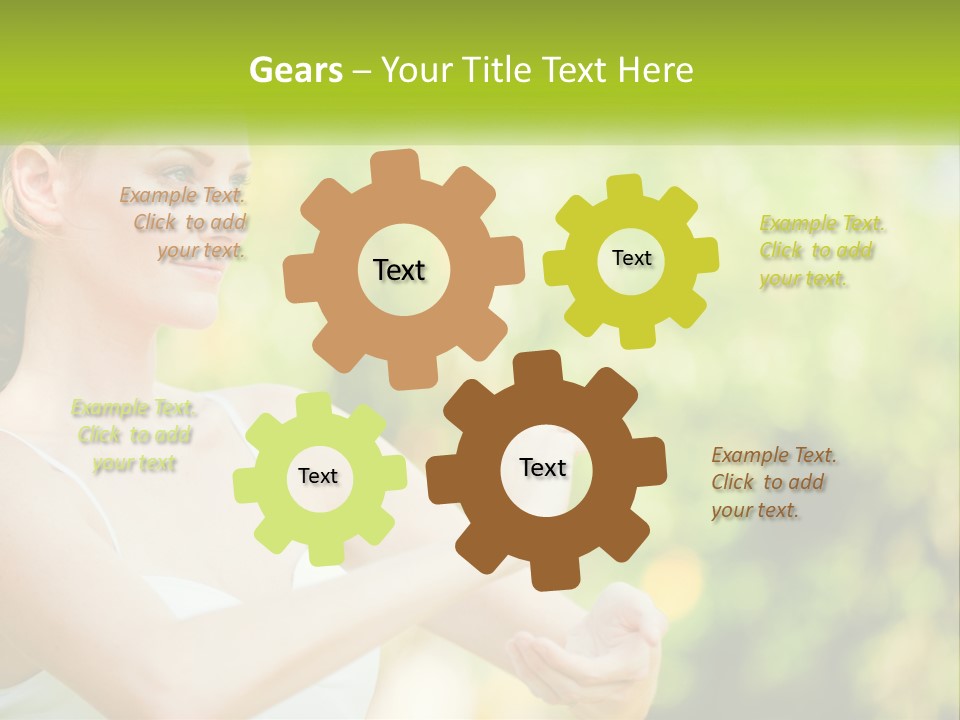 Focus Bright Caucasian PowerPoint Template