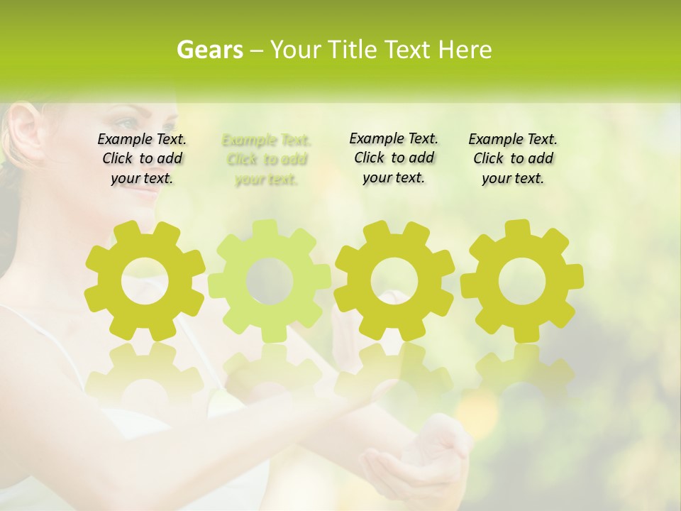 Focus Bright Caucasian PowerPoint Template