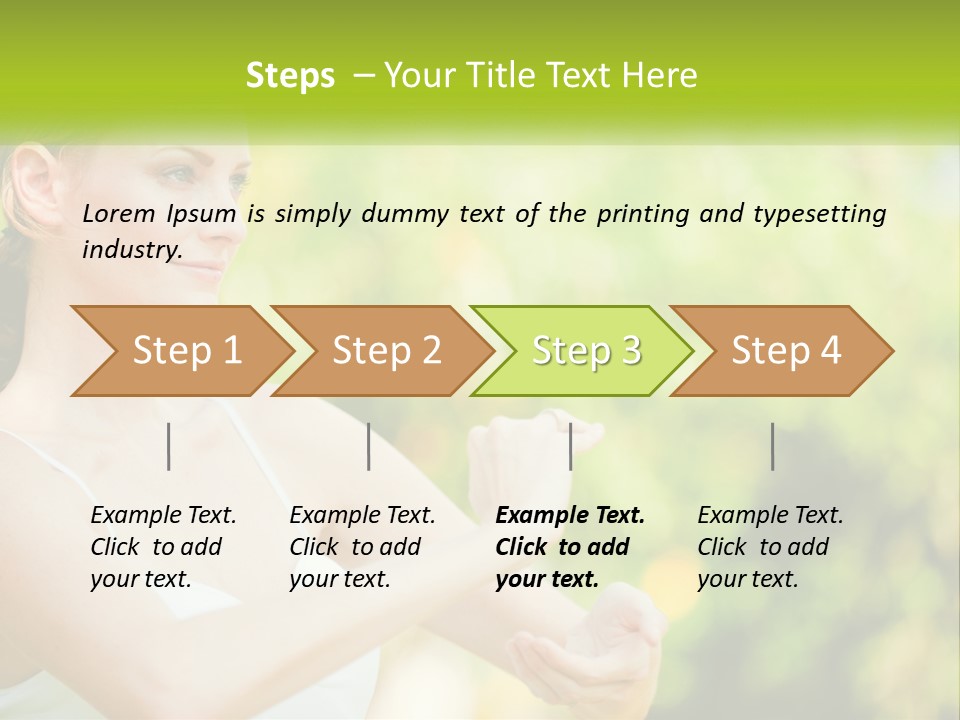 Focus Bright Caucasian PowerPoint Template