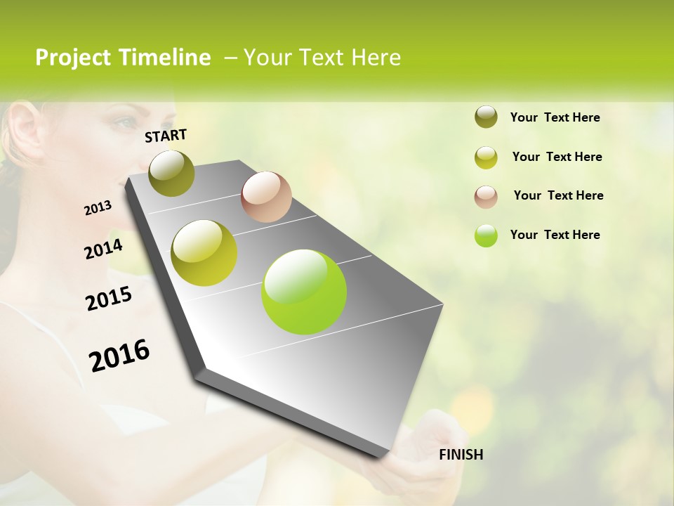 Focus Bright Caucasian PowerPoint Template