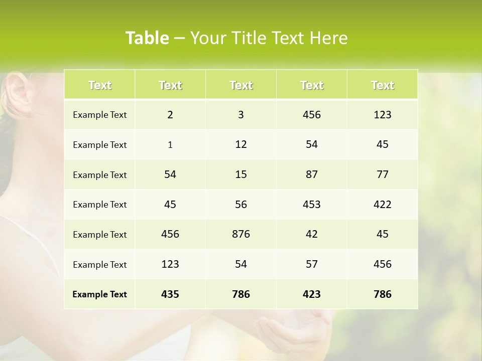 Focus Bright Caucasian PowerPoint Template