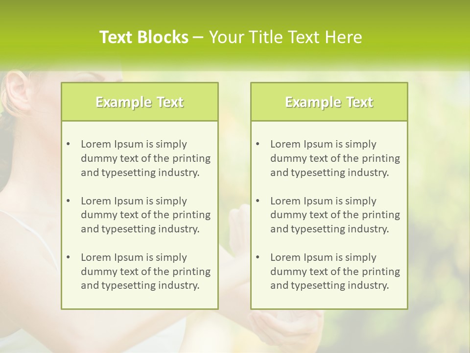 Focus Bright Caucasian PowerPoint Template