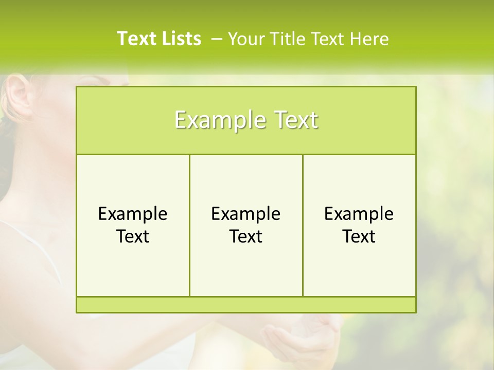 Focus Bright Caucasian PowerPoint Template