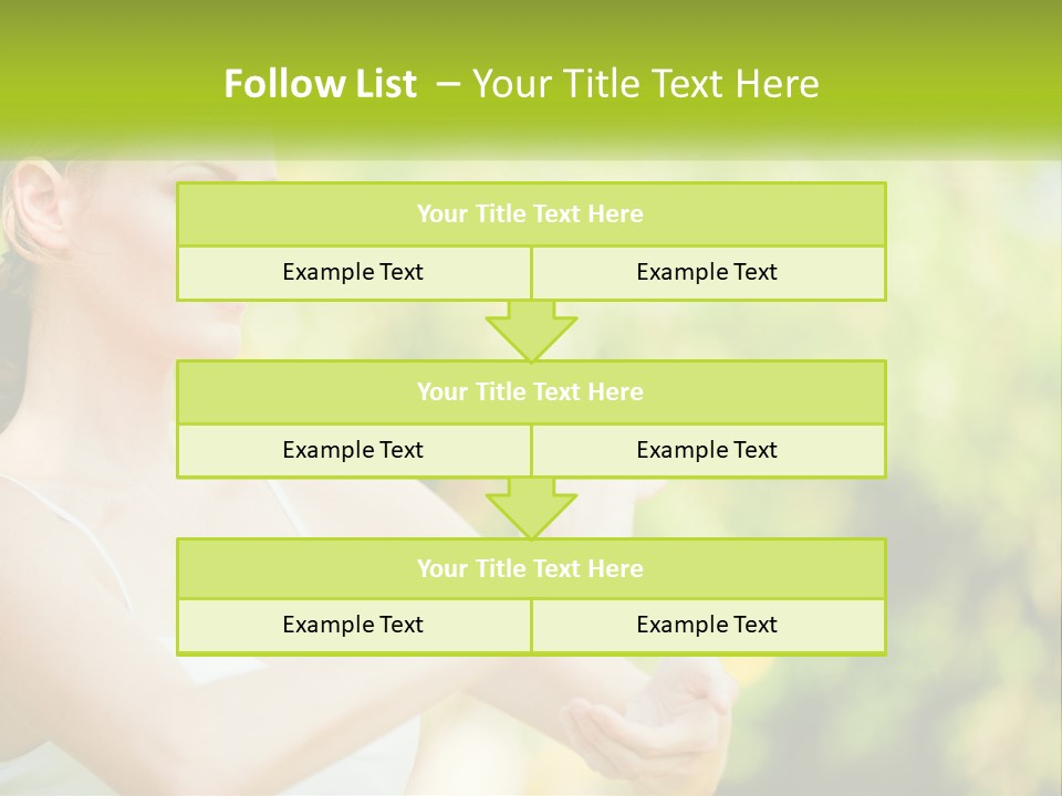Focus Bright Caucasian PowerPoint Template