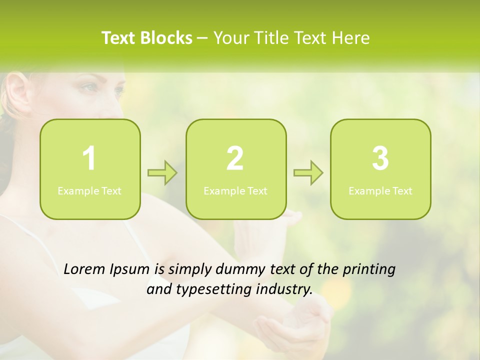 Focus Bright Caucasian PowerPoint Template