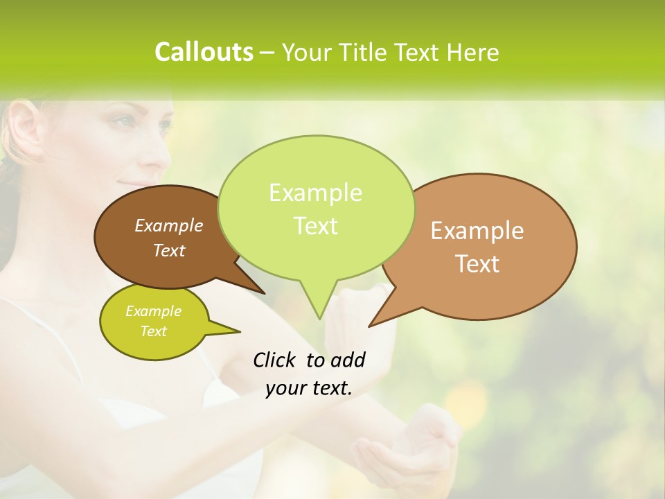 Focus Bright Caucasian PowerPoint Template