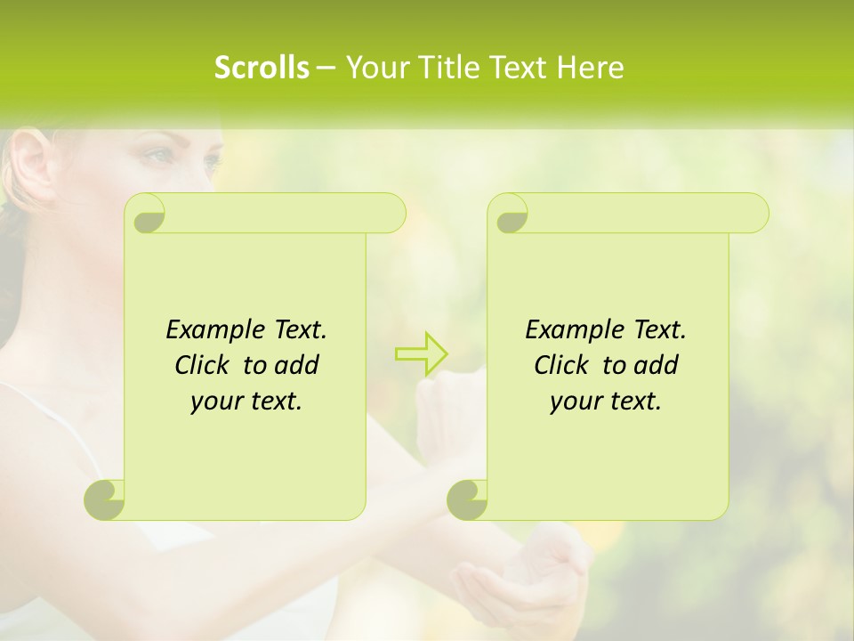 Focus Bright Caucasian PowerPoint Template