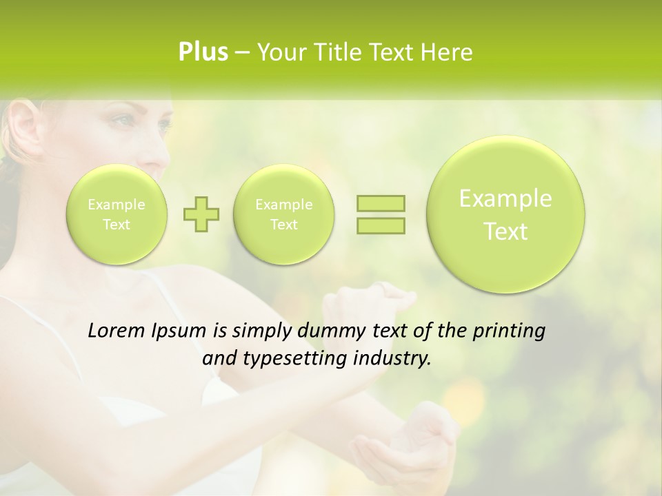 Focus Bright Caucasian PowerPoint Template