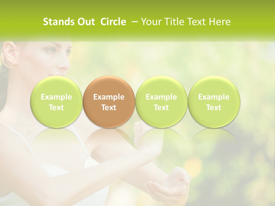 Focus Bright Caucasian PowerPoint Template